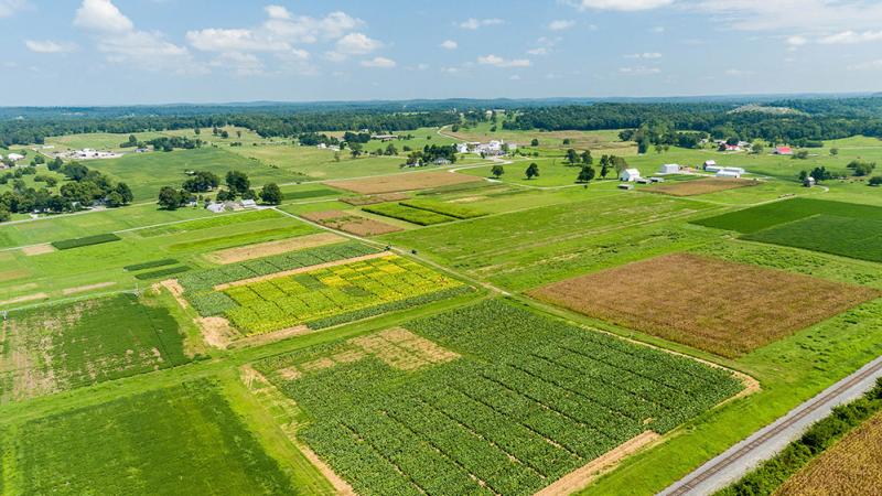 Aerial photo of University of Kentucky Research and Education Center 2023